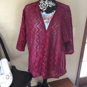 🎁2/$12  NWT S LULAROE LIGHT MESH CARDIGAN WITH 3/4 SLEEVES